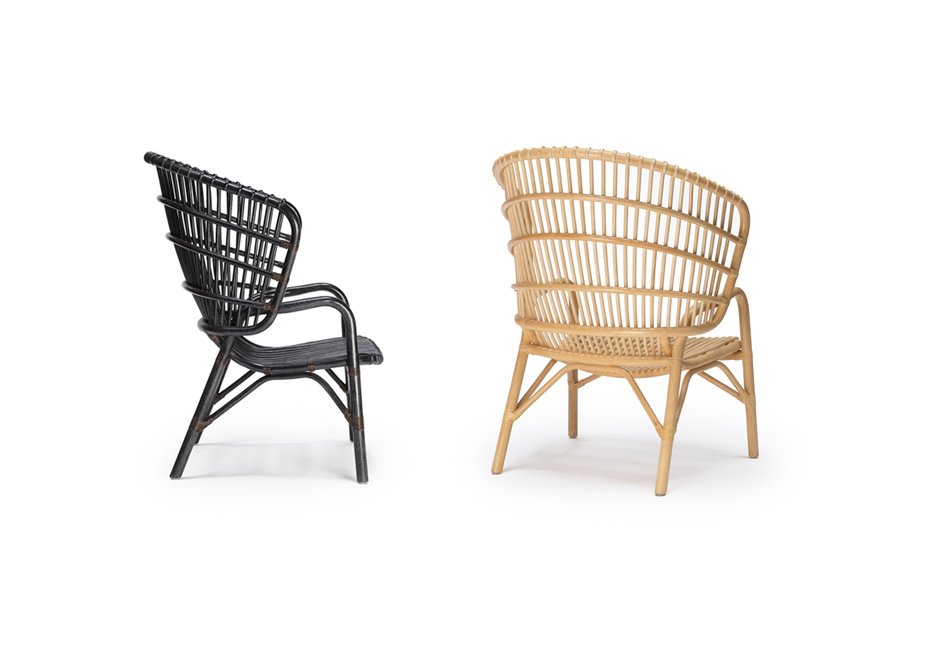 TEMBO INDOOR ARMCHAIR-MR BLACK & NATURAL 2